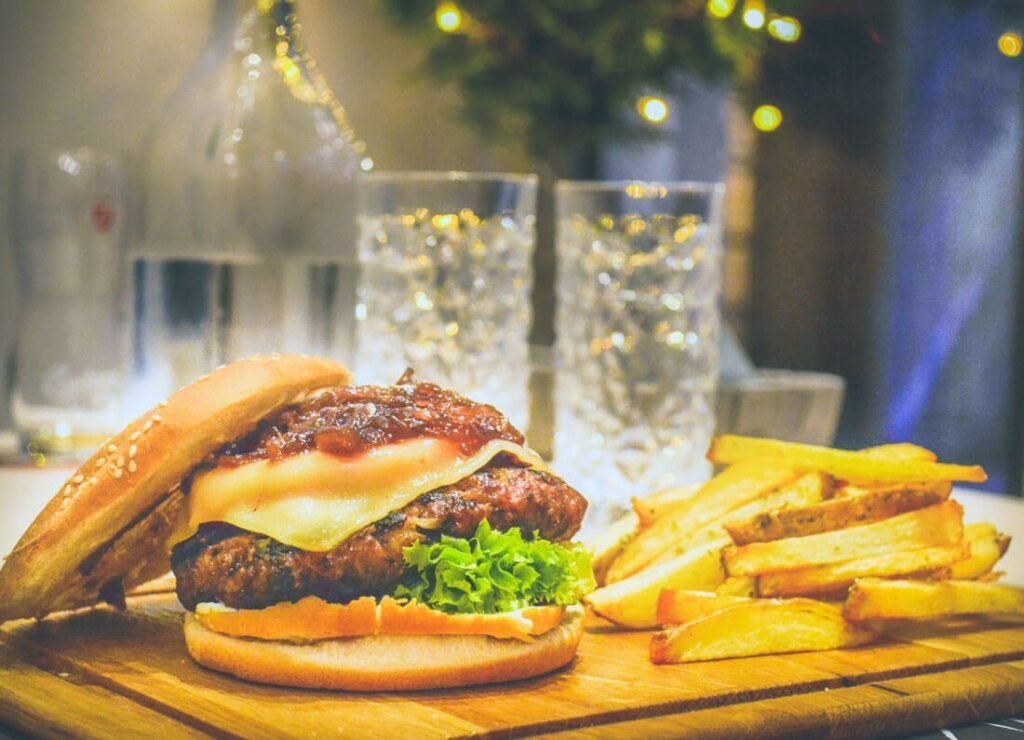 All you need is love. But a little chocolate now and then doesn't hurt Burger Sandwich 1 1024x740